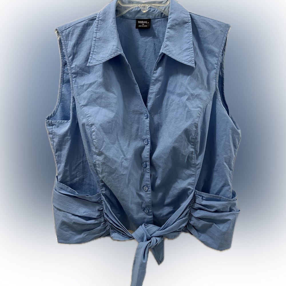 Tribal Sky Blue Blouse